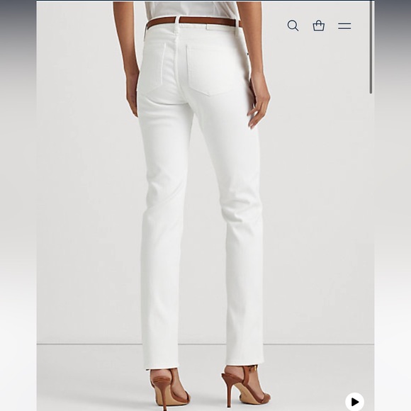 Ralph Lauren Mid-Rise Straight Jeans - Picture 5 of 8